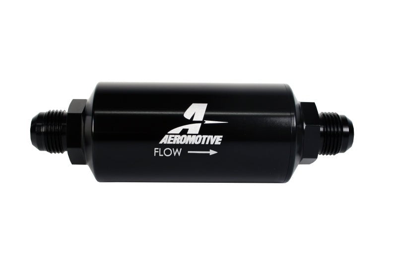 Aeromotive In - Line Filter - (AN - 10) 100 Micron Stainless Steel Element Black Anodize Finish - CPC Performance