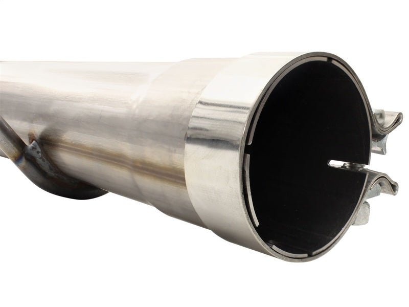aFe MACHForce XP Exhaust 3in - 3.5in SS Single Side Ext CB w/ Polish Tip 99 - 04 Ford F - 250 V8 5.4L/6.8L - CPC Performance