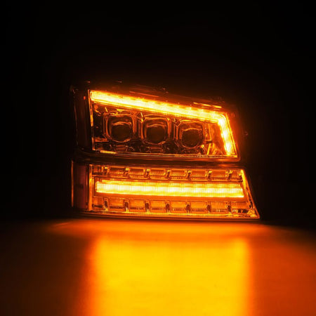 AlphaRex 03 - 06 Chevy Silverado 1500/2500HD/3500HD/Avalanche Chrome NOVA LED Proj Headlights - CPC Performance