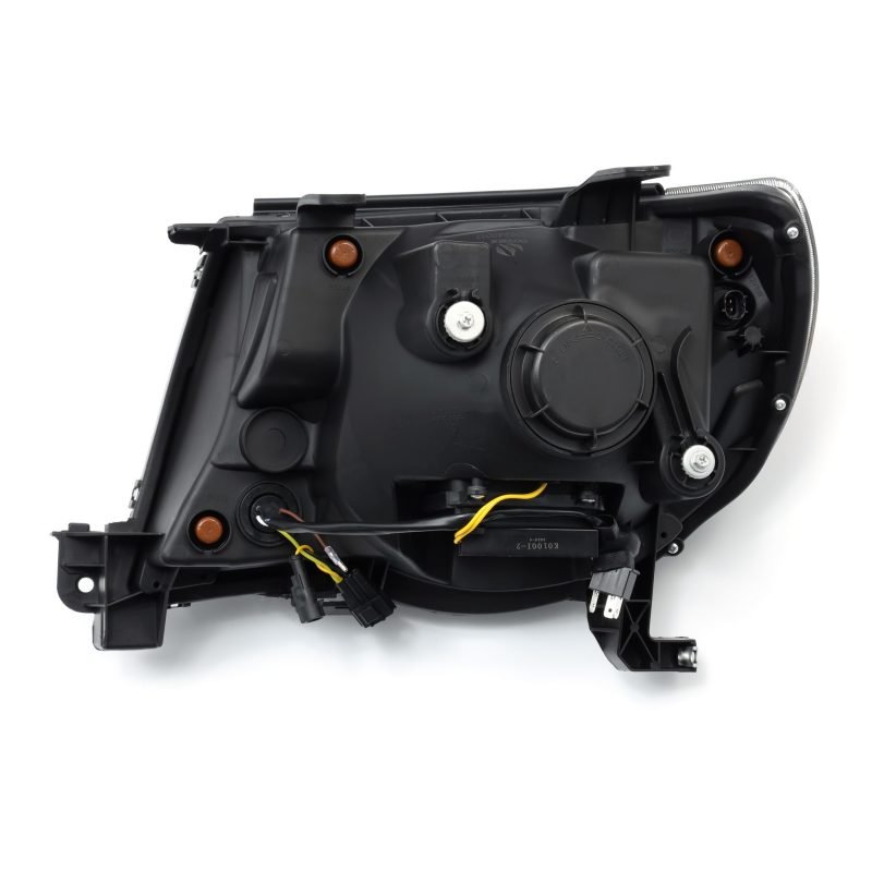 AlphaRex 05 - 11 Toyota Tacoma LUXX LED Projector Headlights Plank Style Black w/Activ Light and DRL - CPC Performance