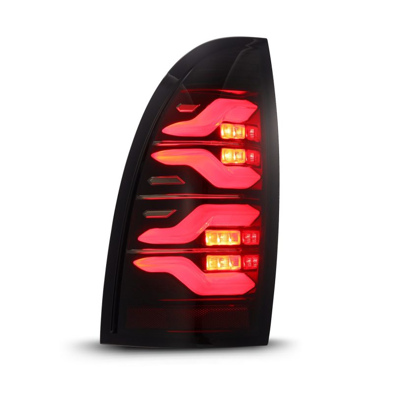 AlphaRex 05 - 15 Toyota Tacoma LUXX LED Taillights Blk/Red w/Activ Light/Seq Signal - CPC Performance