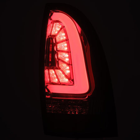 AlphaRex 05 - 15 Toyota Tacoma PRO - Series LED Tail Lights Red Smoke - CPC Performance