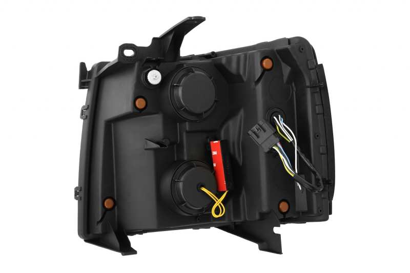 AlphaRex 07 - 13 Chevy 1500HD(NewBody) NOVA LED Proj Headlight Plank Sty Glos Blk w/Activ Lite/Seq Sig - CPC Performance