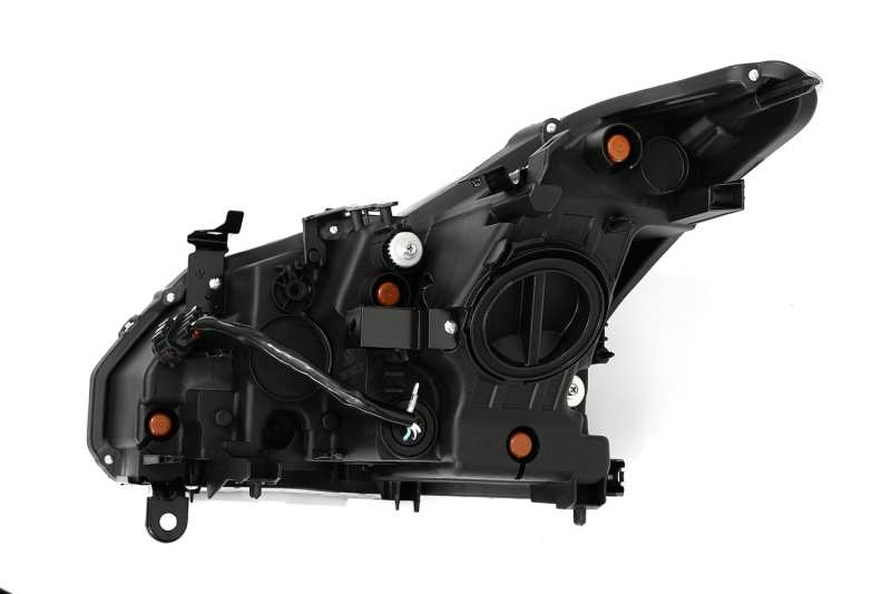 AlphaRex 08 - 13 Infiniti G37 Coupe SD NOVA LED Proj Headlights Plank Gloss Blk w/Activ Light/Seq Sig - CPC Performance