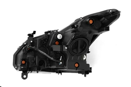 AlphaRex 08 - 13 Infiniti G37 Coupe SD NOVA LED Proj Headlights Plank Gloss Blk w/Activ Light/Seq Sig - CPC Performance