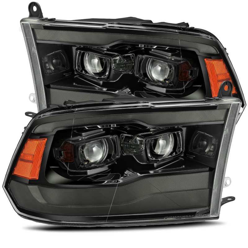 AlphaRex 09 - 18 Dodge Ram 1500 PRO - Series Projector Headlights Plank Style Alpha Blk w/Seq Signal/DRL - CPC Performance