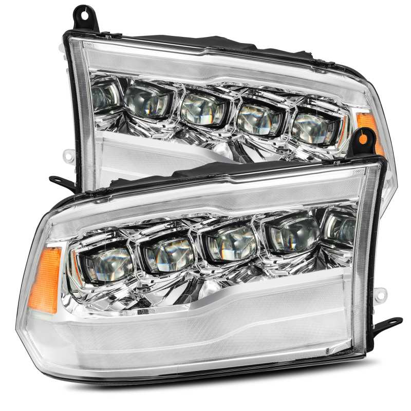 AlphaRex 09 - 18 Dodge Ram 1500HD NOVA LED Projector Headlights Plank Style Design Chrome w/DRL - CPC Performance