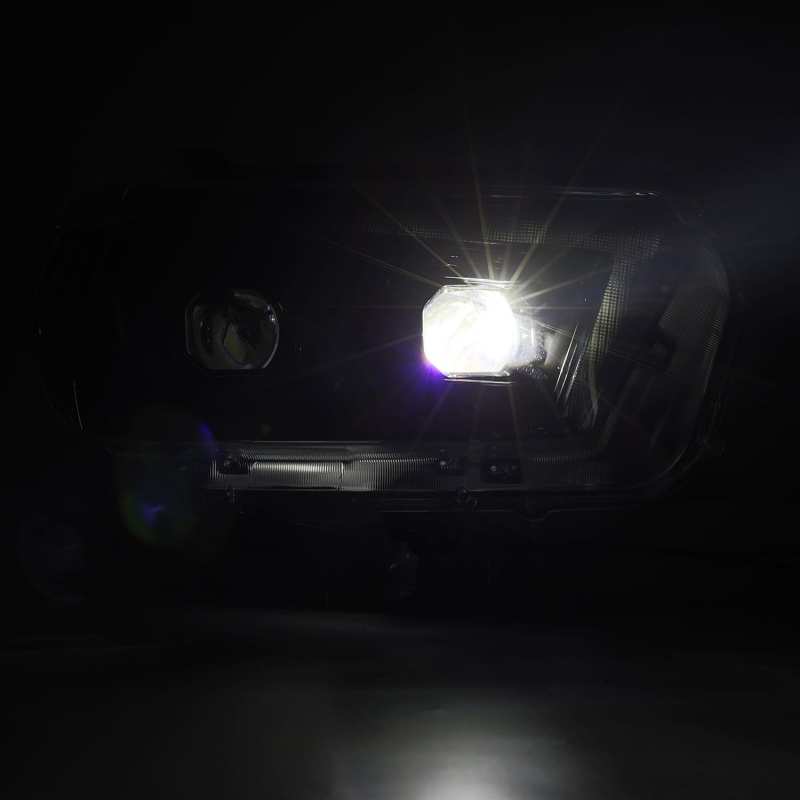 AlphaRex 10 - 13 Toyota 4Runner LUXX LED Proj Headlights Plank Style Alpha Black w/Seq Signal/DRL - CPC Performance