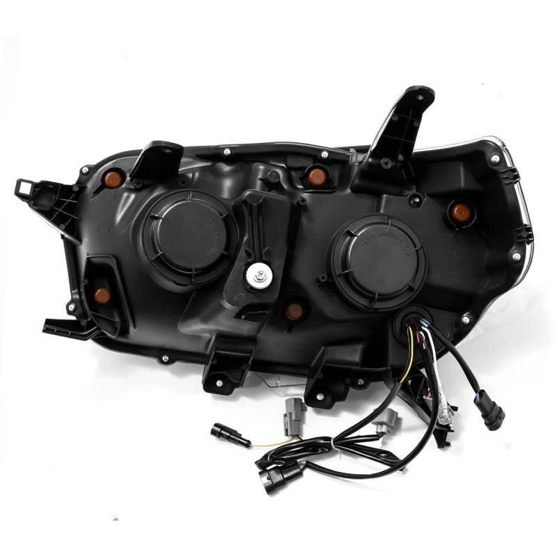 AlphaRex 10 - 13 Toyota 4Runner NOVA LED Proj Headlights Plank Style Alpha Black w/Seq Signal/DRL - CPC Performance
