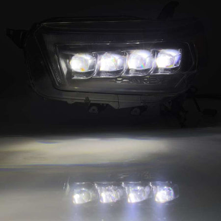 AlphaRex 10 - 13 Toyota 4Runner NOVA LED Projector Headlights Plank Style Black w/Seq Signal/DRL - CPC Performance