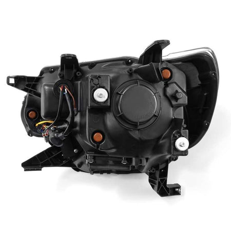 AlphaRex 12 - 15 Toyota Tacoma LUXX LED Projector Headlights Plank Style Black w/DRL - CPC Performance