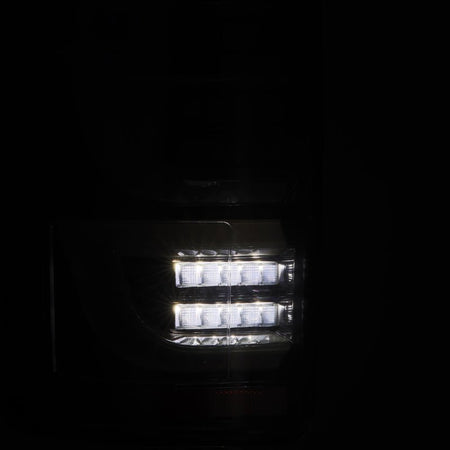 AlphaRex 15 - 20 Ford F150 Luxx - Series LED Tail Lights Alpha - Black - CPC Performance