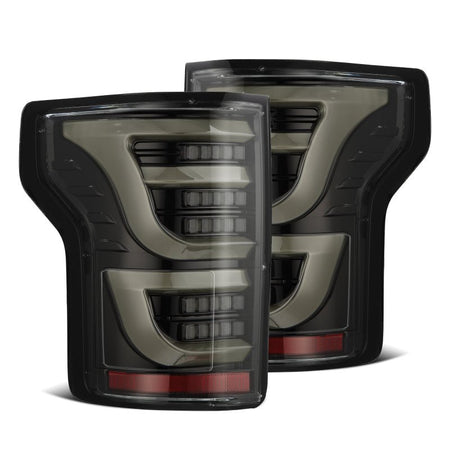 AlphaRex 15 - 20 Ford F150 Luxx - Series LED Tail Lights Alpha - Black - CPC Performance