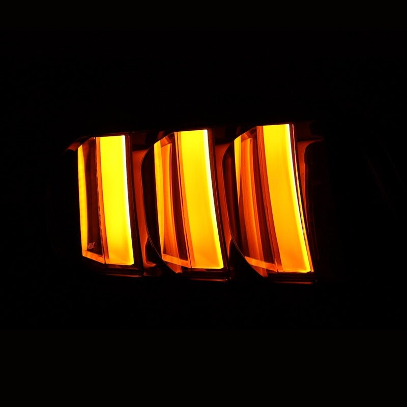 AlphaRex 15 - 23 Ford Mustang NOVA - Series Prismatic LED Tail Lights Alpha - Black - CPC Performance