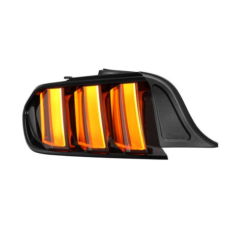 AlphaRex 15 - 23 Ford Mustang NOVA - Series Prismatic LED Tail Lights Alpha - Black - CPC Performance