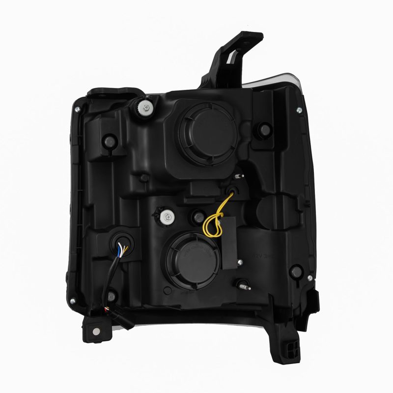 AlphaRex 16 - 18 Chevy 1500HD LUXX LED Proj Headlights Alpha - BK w/Seq Atv Lgt / SeqSig (Req PN 810023) - CPC Performance