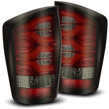 AlphaRex 16 - 20 Toyota Tacoma PRO - Series LED Tail Lights Red Smoke - CPC Performance