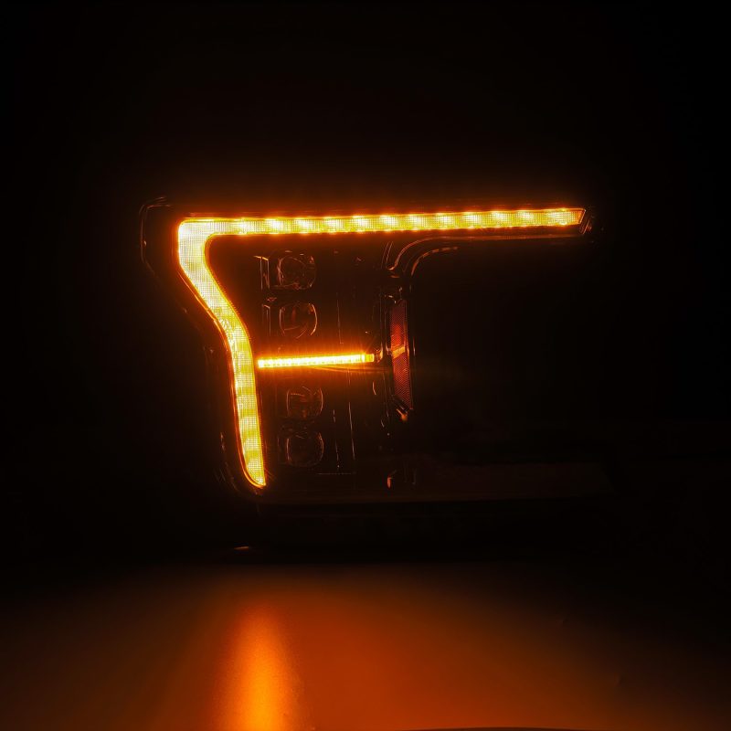AlphaRex 18 - 20 Ford F - 150 NOVA LED Proj Headlight Alpha Blk (14th Gen G2 Style) - CPC Performance