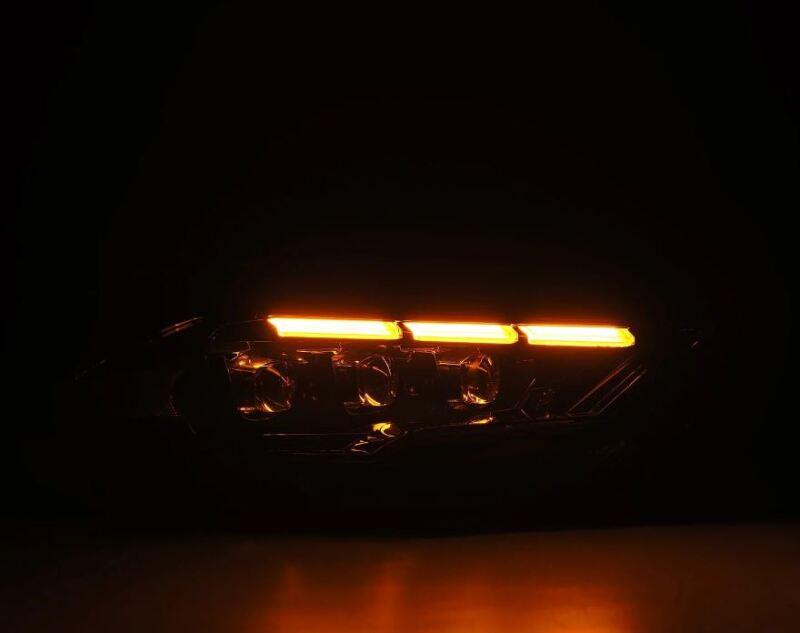 AlphaRex 18 - 20 Ford Mustang NOVA LED Proj Headlights Alpha - Black w/Activ Light/Seq Signal/Switch DRL - CPC Performance