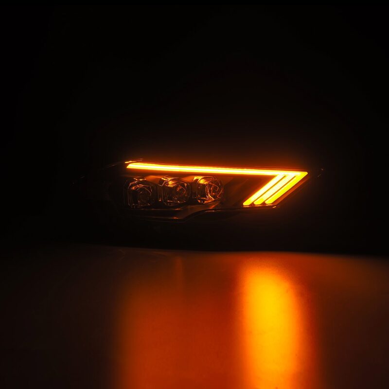 AlphaRex 18 - 22 Ford Mustang NOVA - Series LED Projector Headlights Black - CPC Performance