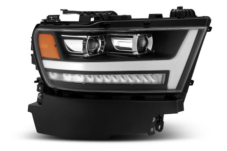 AlphaRex 19 - 20 Ram 1500HD PRO - Series Proj Headlight Plnk Style Blk w/Activ Light/Seq Signal/Plnk DRL - CPC Performance