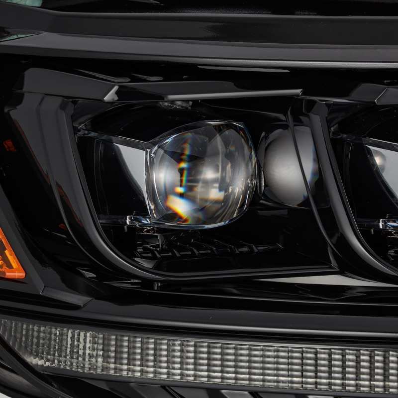 AlphaRex 19 - 21 Ford Ranger NOVA LED Proj Headlight Plnk Style Alpha Blk w/Activ Light/Seq Signal/DRL - CPC Performance