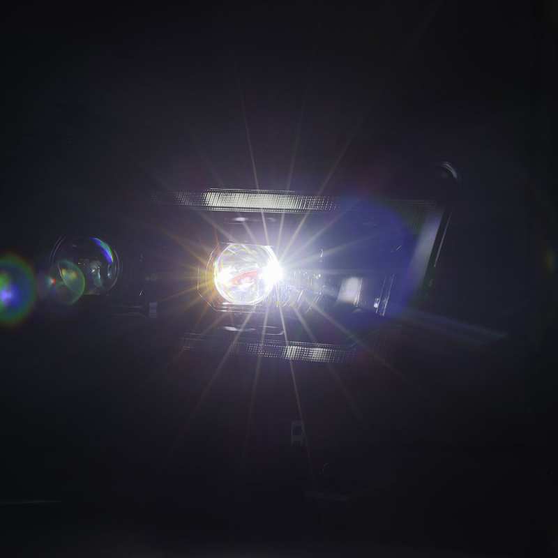 AlphaRex 19 - 21 Ram 2500 LUXX LED Proj Headlights Plank Style Alpha Blk w/Activ Light/Seq Signal/DRL - CPC Performance