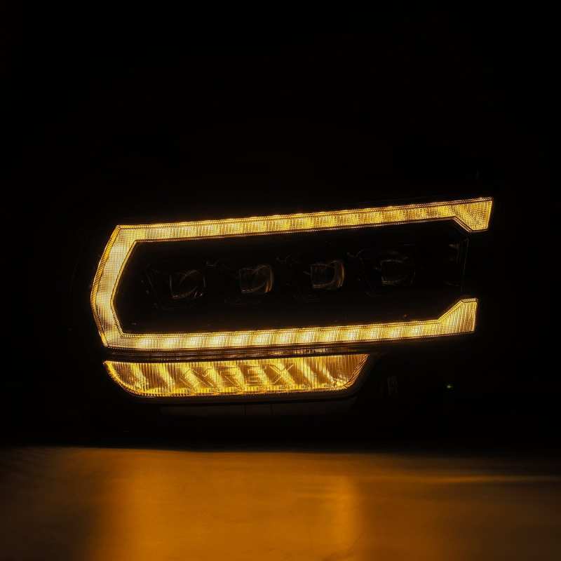 AlphaRex 19 - 21 Ram 2500 NOVA LED Proj Headlights Plank Style Alpha Blk w/Activ Light/Seq Signal/DRL - CPC Performance