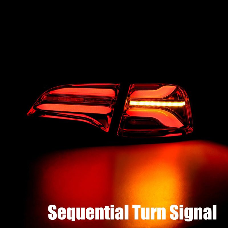 AlphaRex 20 - 22 Tesla Model Y PRO - Series LED Tail Lights Jet Black w/Seq Sig - CPC Performance