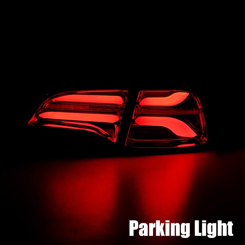 AlphaRex 20 - 22 Tesla Model Y PRO - Series LED Tail Lights Jet Black w/Seq Sig - CPC Performance