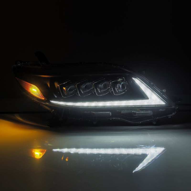 AlphaRex 2011+ Toyota Sienna NOVA LED Proj Headlights Plank Style Black w/Activ Light/Seq Signal/DRL - CPC Performance