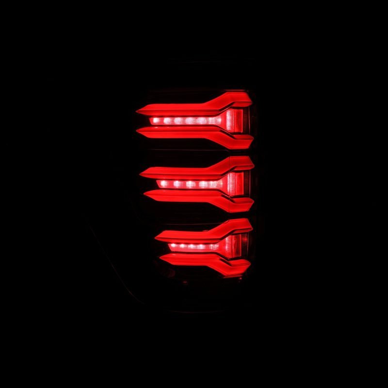 AlphaRex 21 - 22 Ford F150 LUXX LED Projector Tail Lights - Alpha - Black - CPC Performance