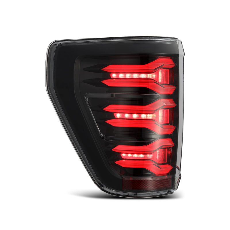 AlphaRex 21 - 22 Ford F150 LUXX LED Projector Tail Lights - Alpha - Black - CPC Performance