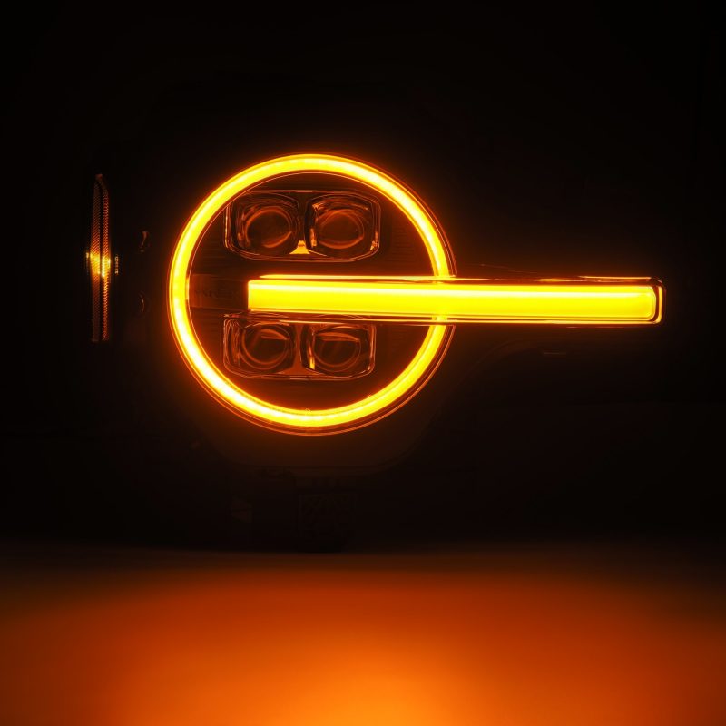 AlphaRex 21 - 23 Ford Bronco NOVA LED Projector Headlights Black - CPC Performance