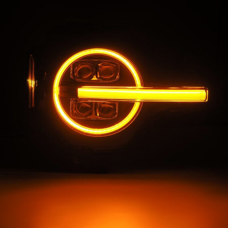 AlphaRex 21 - 23 Ford Bronco NOVA LED Projector Headlights Black - CPC Performance