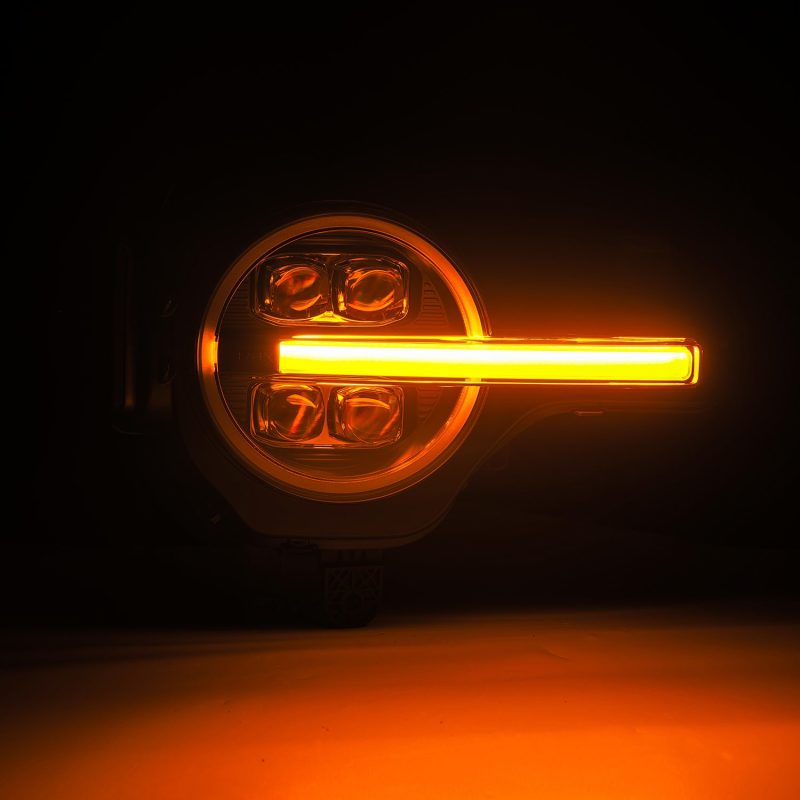 AlphaRex 21 - 23 Ford Bronco NOVA LED Projector Headlights Black - CPC Performance