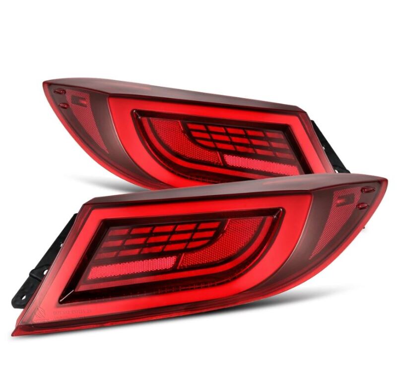 AlphaRex 22 - 24 Toyota GR86 LUXX LED Taillights Vivid Red - CPC Performance
