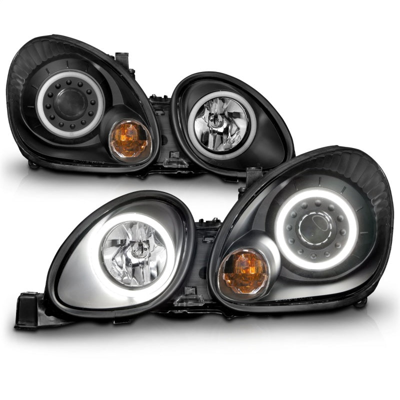 ANZO 1998 - 2005 Lexus Gs300 Projector Headlights w/ Halo Black - CPC Performance