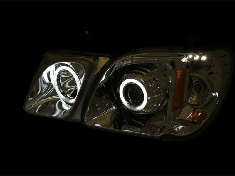 ANZO 1998 - 2007 Lexus Lx470 Projector Headlights w/ Halo Black (CCFL) - CPC Performance