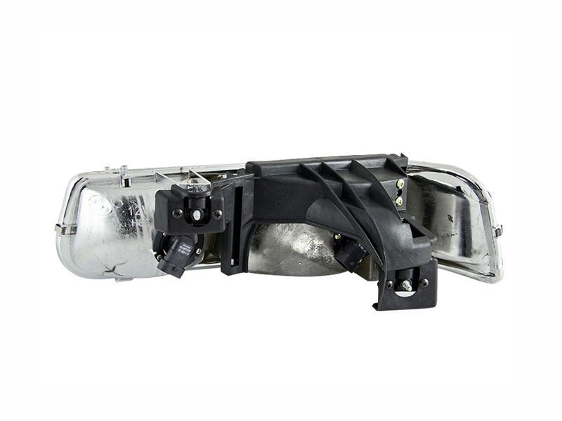 ANZO 1999 - 2002 Chevrolet Silverado 1500 Crystal Headlights Chrome - CPC Performance