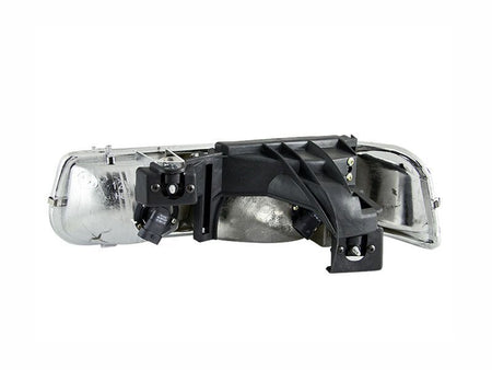 ANZO 1999 - 2002 Chevrolet Silverado 1500 Crystal Headlights Chrome - CPC Performance