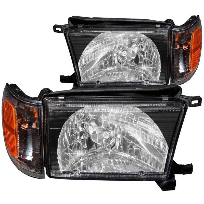 ANZO 1999 - 2002 Toyota 4Runner Crystal Headlights Black - CPC Performance