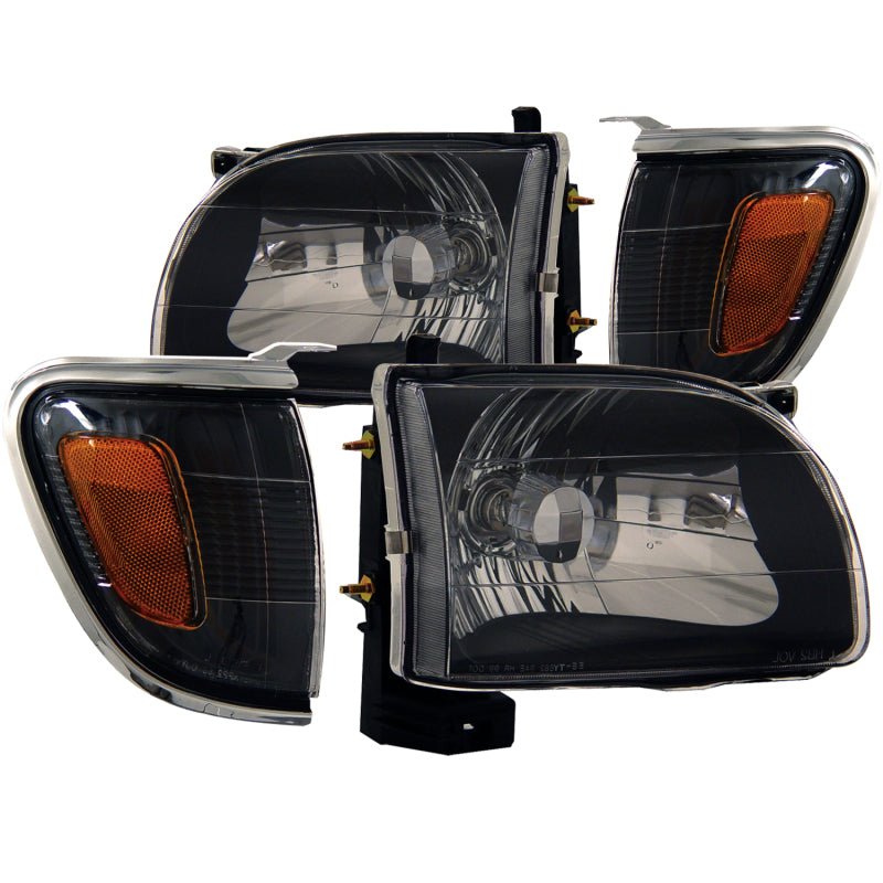ANZO 2001 - 2004 Toyota Tacoma Crystal Headlights Black - CPC Performance