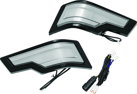 Kuryakyn Tracer Tour Pak Rear Lights Black Smoke Lens - CPC Performance