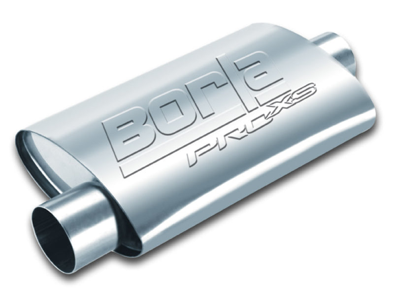 Borla Universal 4in x 9-1/2in x 14in Oval Center/Offset 3in Inlet/Outlet ProXS Muffler