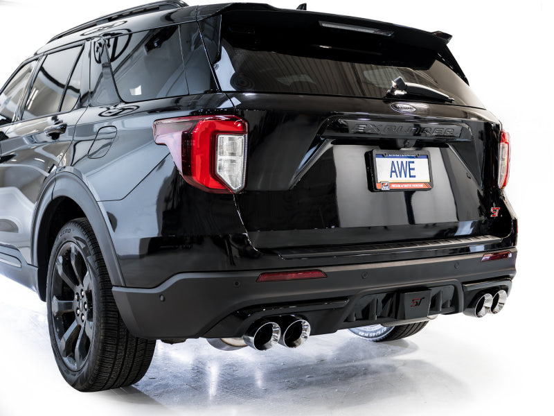 AWE Tuning 2020+ Ford Explorer ST Touring Edition Exhaust w/ Chrome Silver Tips