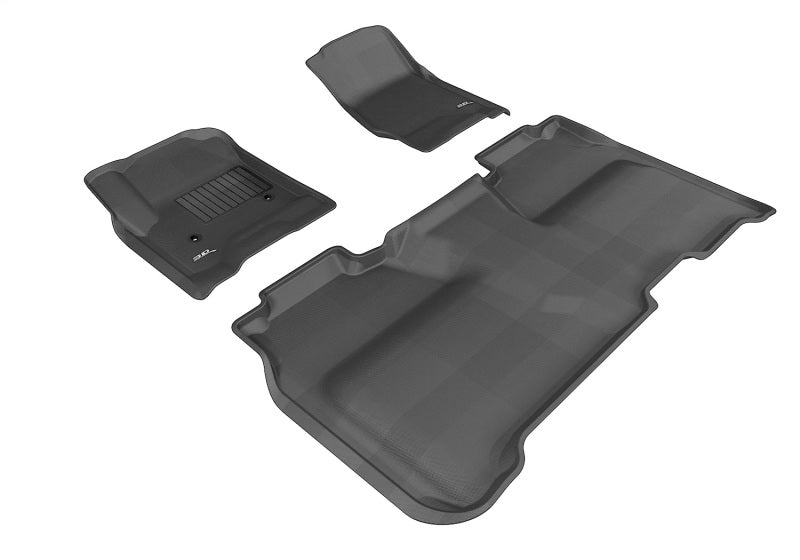 3D MAXpider 14-19 GMC Sierra 1500 Crew Cab / 2500HD / 3500HD Crew Cab Kagu Black Full Set