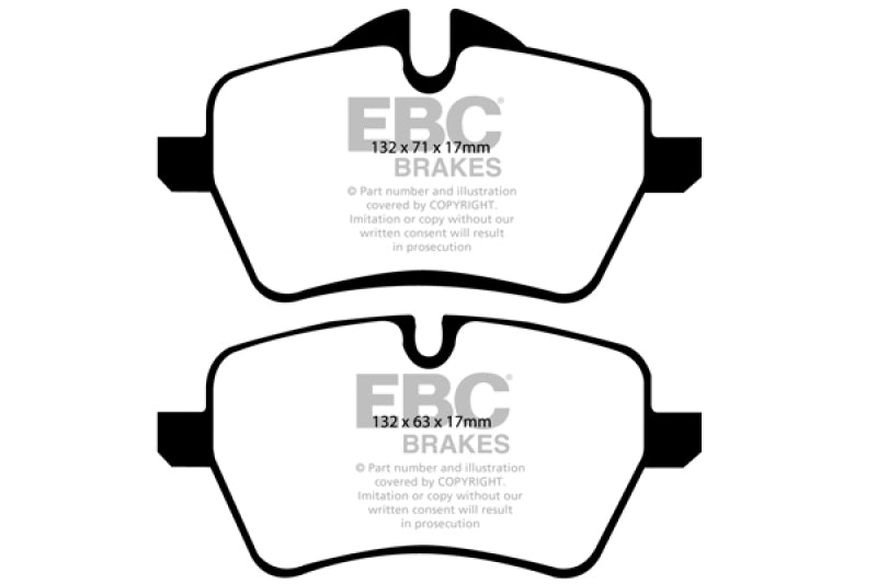 EBC 2007-2014 Mini Cooper S Hardtop (R56) 1.6L Turbo Bluestuff Front Brake Pads