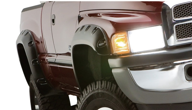 Bushwacker 02-08 Dodge Ram 1500 Fleetside Pocket Style Flares 4pc 75.9/76.3/97.9in Bed - Black