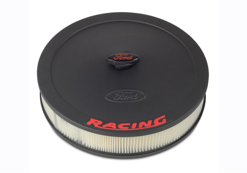 Ford Racing Air Cleaner Kit - Black Crinkle Finish w/ Red Emblem